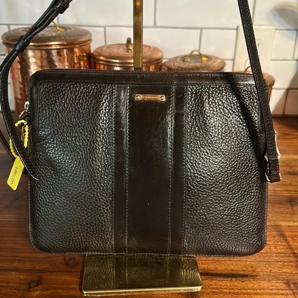 Burberry Handbags - Vintage Burberry. Made in Moldova. Crossbody. Removable strap.  brown leather